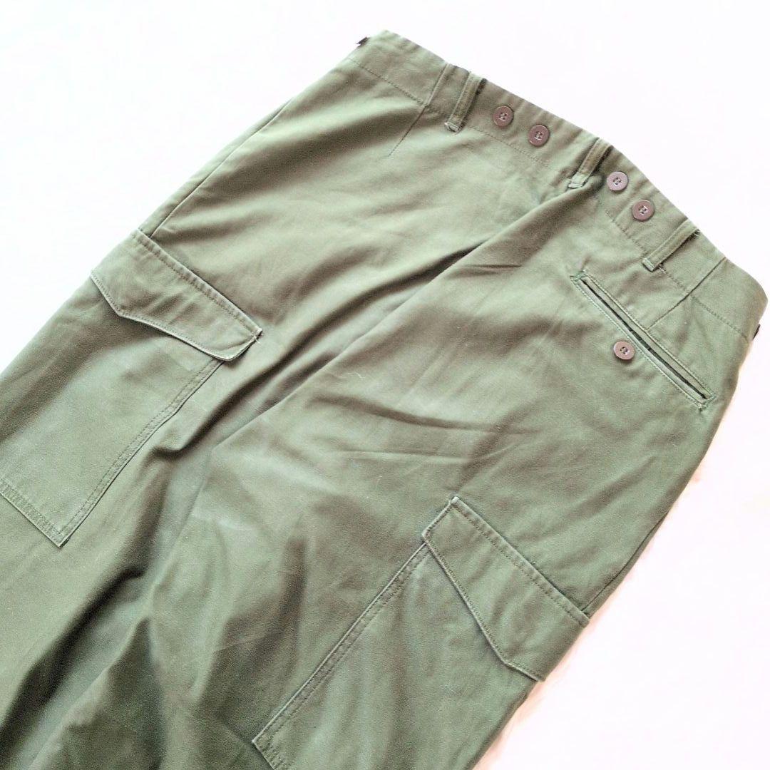 TA✨菅田将暉着用✨実物★スウェーデン軍★M-59カーゴパンツ★W86★グ