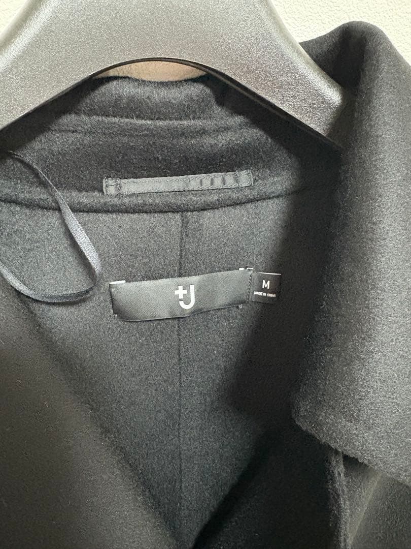 UNIQLO +J ジルサンダー カシミヤブレンド ロングラップコート　ブラック