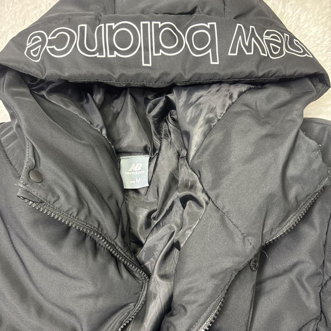 New Balance ニューバランス ベンチコート　フード付き　ブラック　M