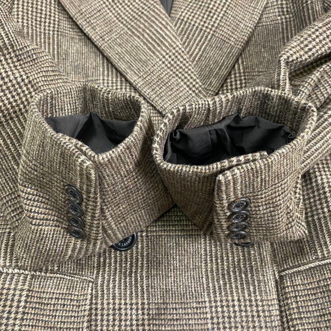 美品✨ローレンラルフローレン ロングチェスターコート ダブル グレンチェック M