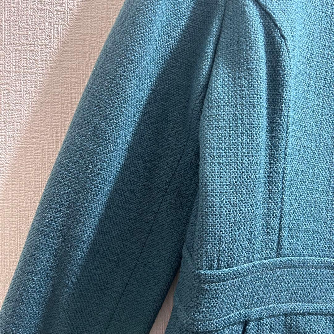 新品未使用crespiクレスピ【38→M】ロングコート♡裏地おしゃれ♡タグ付♡緑