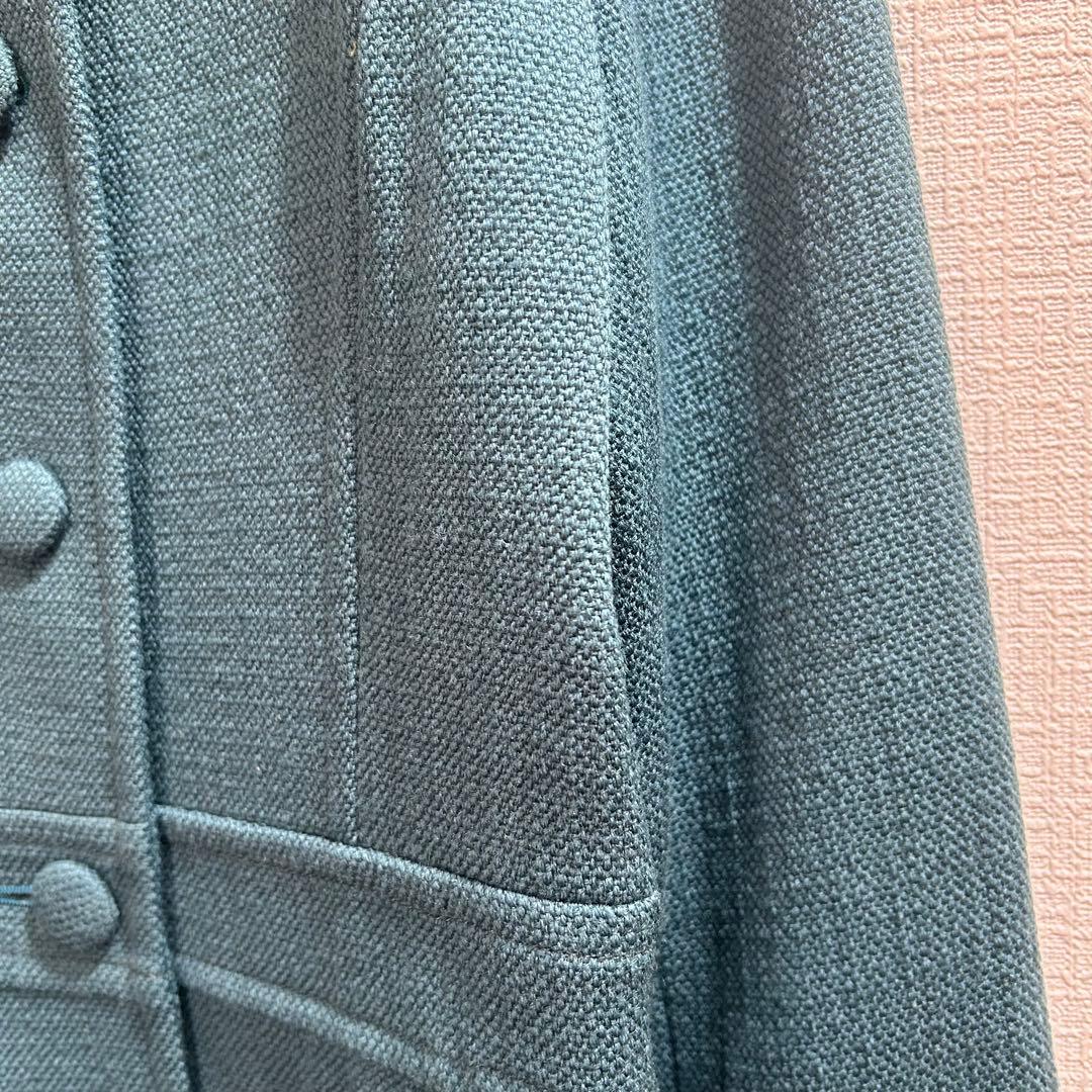 新品未使用crespiクレスピ【38→M】ロングコート♡裏地おしゃれ♡タグ付♡緑