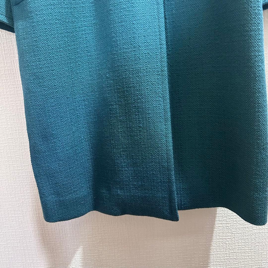 新品未使用crespiクレスピ【38→M】ロングコート♡裏地おしゃれ♡タグ付♡緑