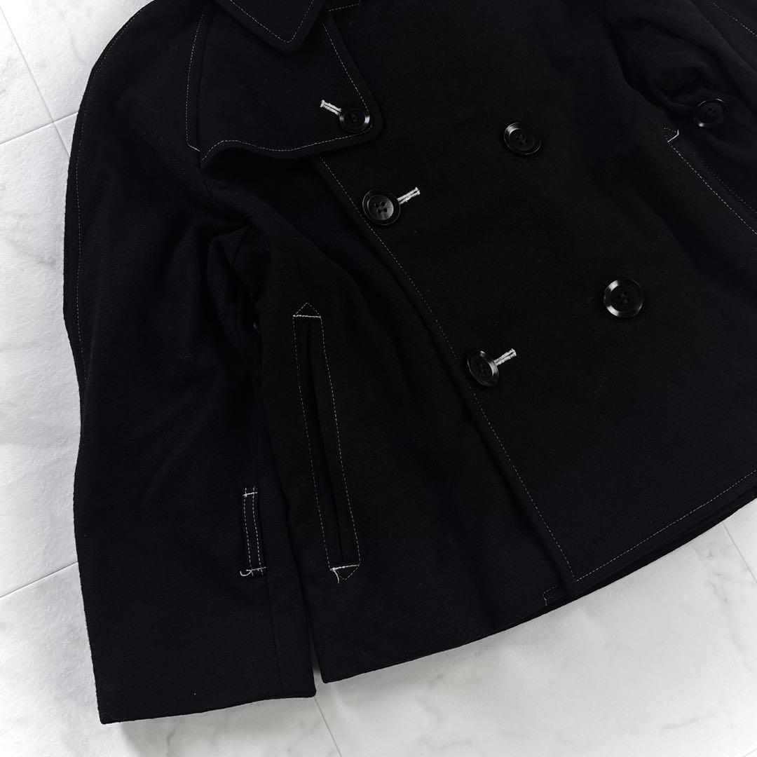 美品✨Yohji Yamamotoサイト s'yte ショート　Pコート　黒　S