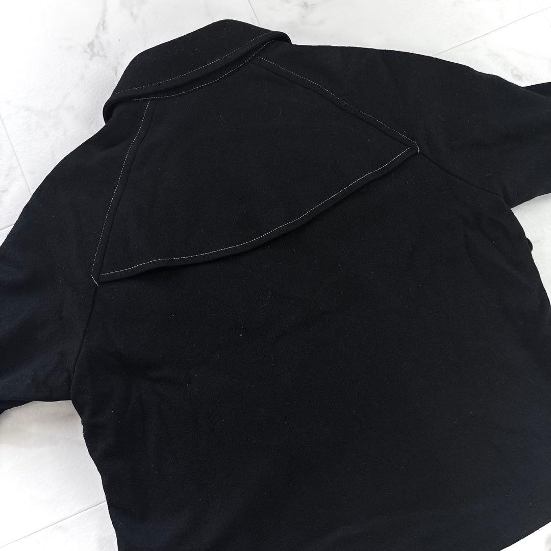 美品✨Yohji Yamamotoサイト s'yte ショート　Pコート　黒　S