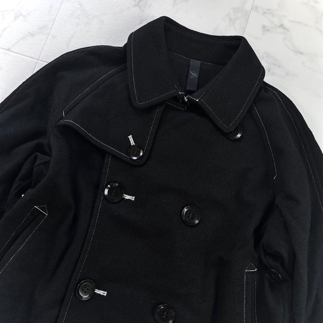 美品✨Yohji Yamamotoサイト s'yte ショート　Pコート　黒　S