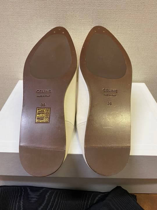 セリーヌ　ジャクノバブーシュ　新品未使用　ホワイト39