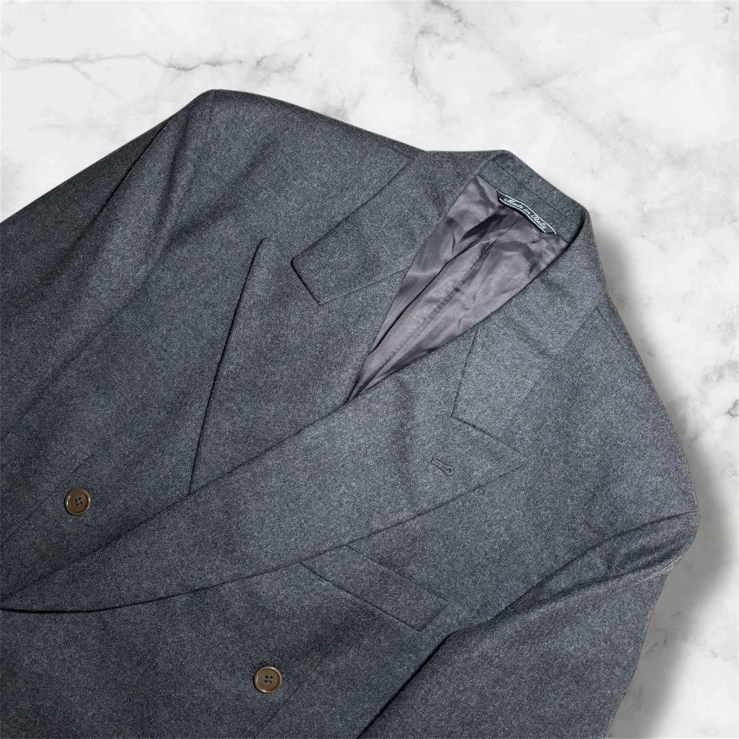 GIANFRANCO FERRE ダブルブレストスーツ ダークグレー モード