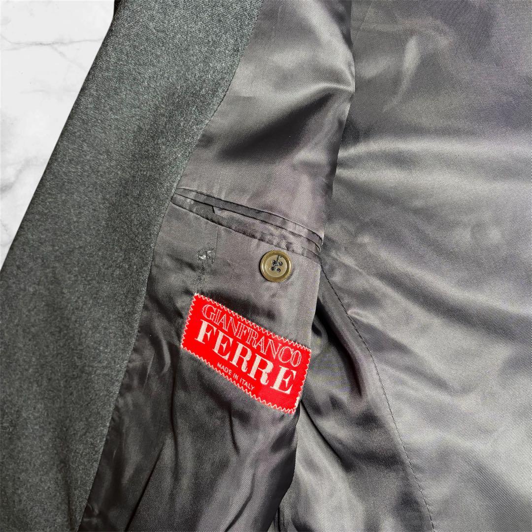GIANFRANCO FERRE ダブルブレストスーツ ダークグレー モード