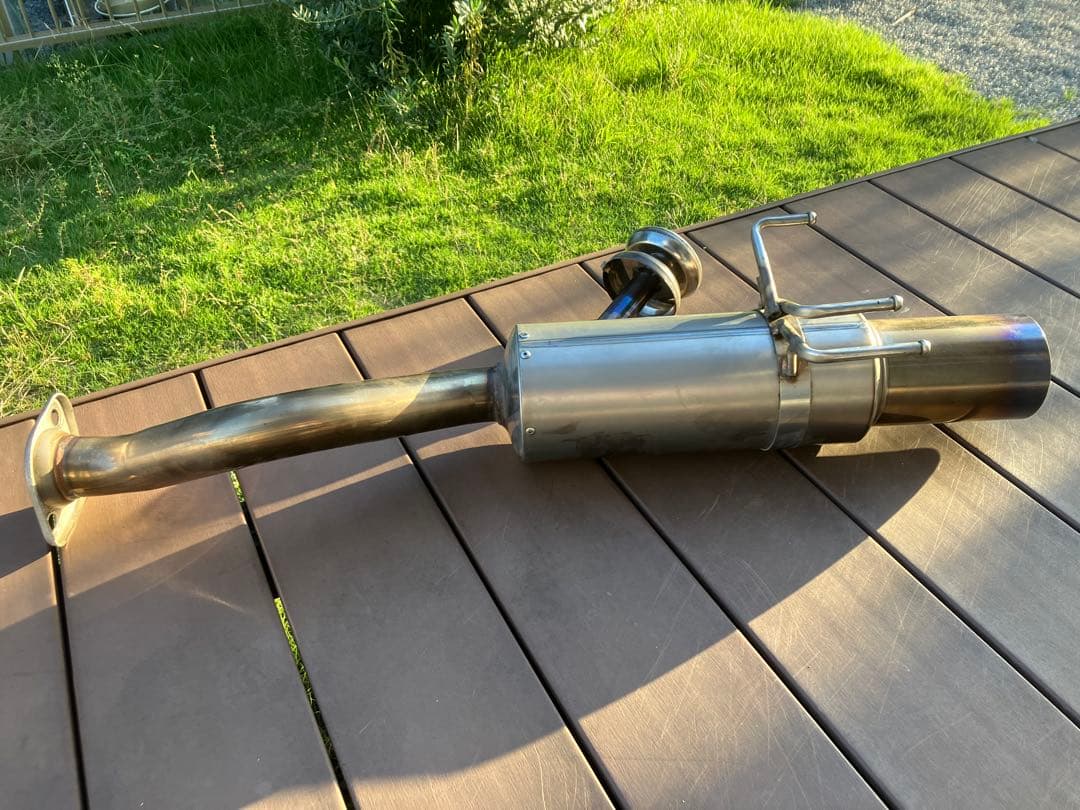 FD2 ホンダツインカム FEEL'S ハーフチタンマフラー 砲弾115φ
