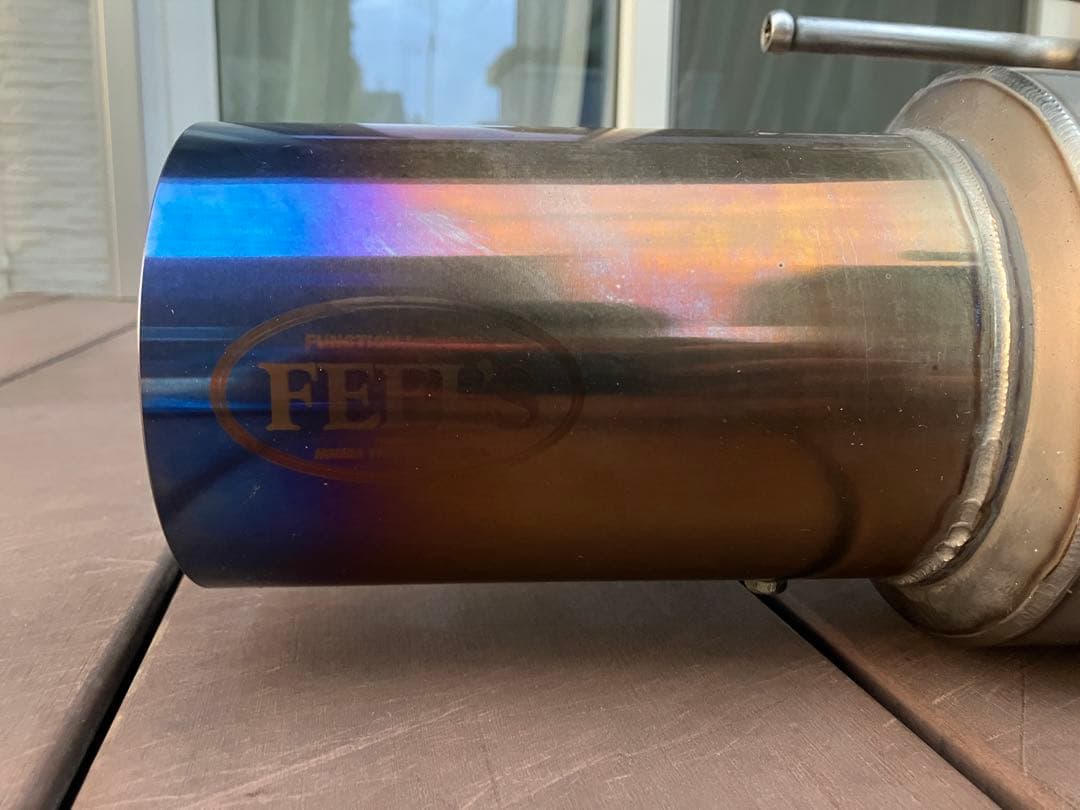 FD2 ホンダツインカム FEEL'S ハーフチタンマフラー 砲弾115φ