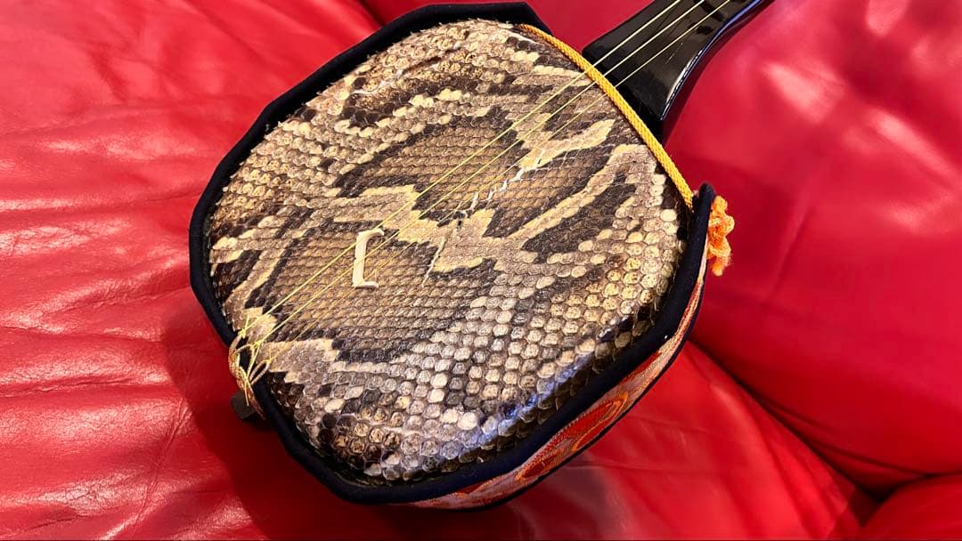 パールさん専用！【ジャンク】奄美 蛇皮三味線本体 3弦 角型おまけ付き