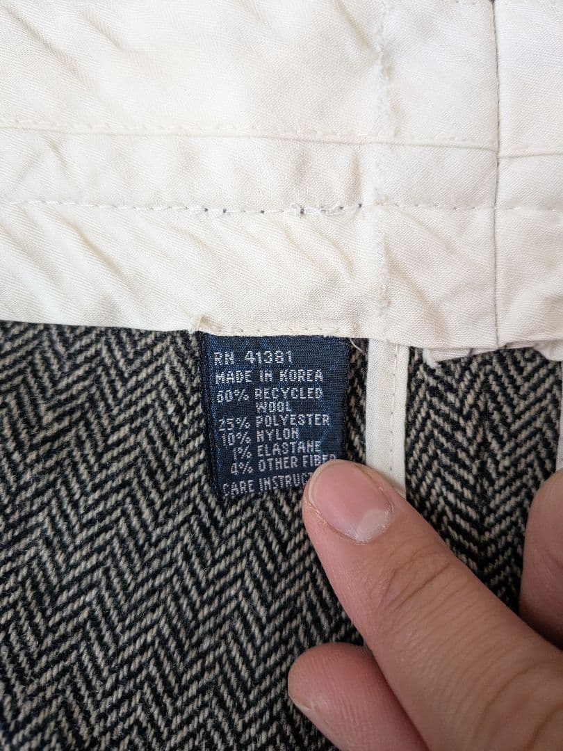 RalphLauren ウールスラックス　ヴィンテージ古着　90s　ツイード