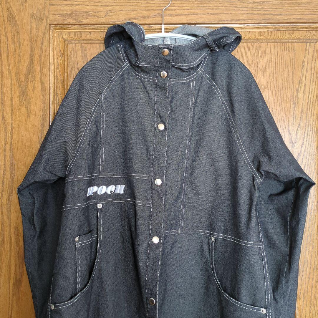 エターナリーブレイズ　ストレッチデニムのフード付きコート