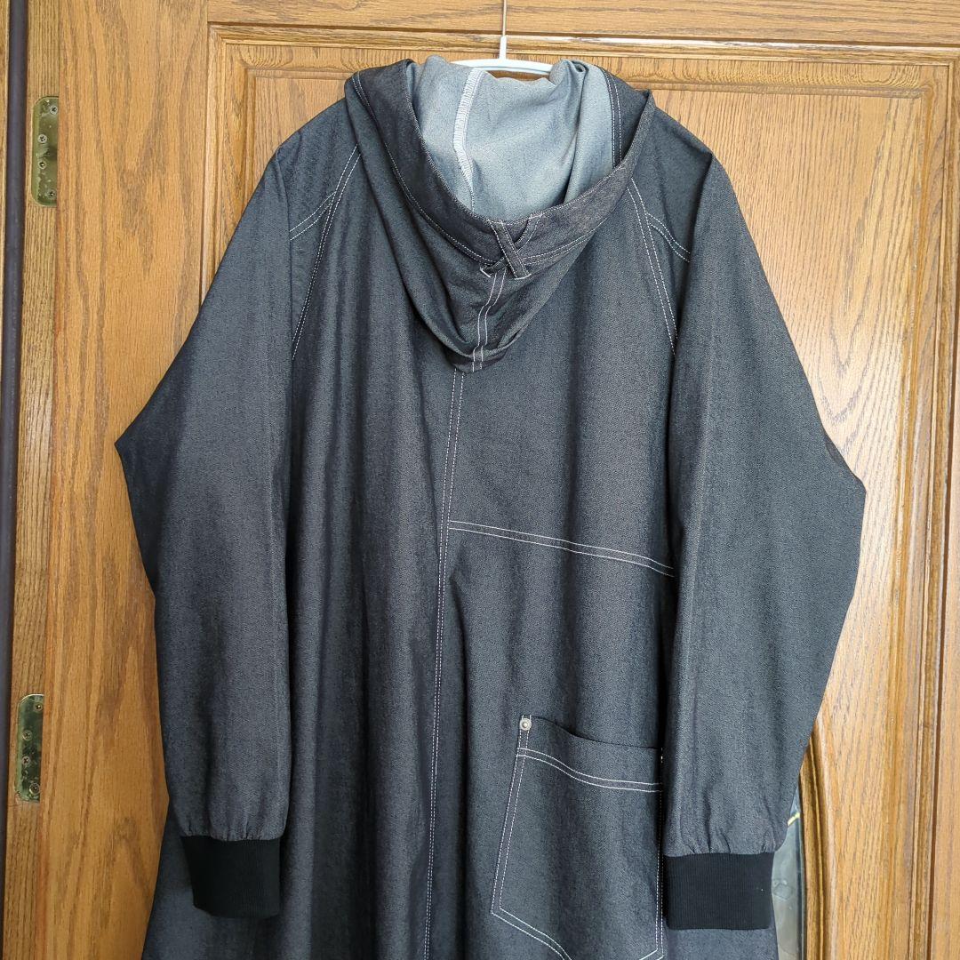 エターナリーブレイズ　ストレッチデニムのフード付きコート