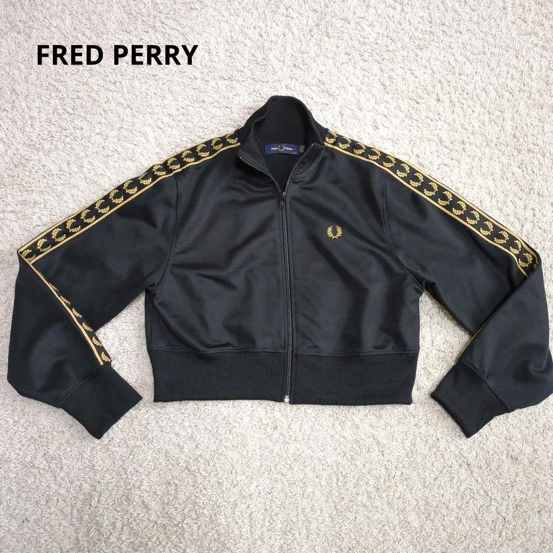 R様購入品　フレッドペリー トラックジャケット ブラック 黒 ゴールド 金