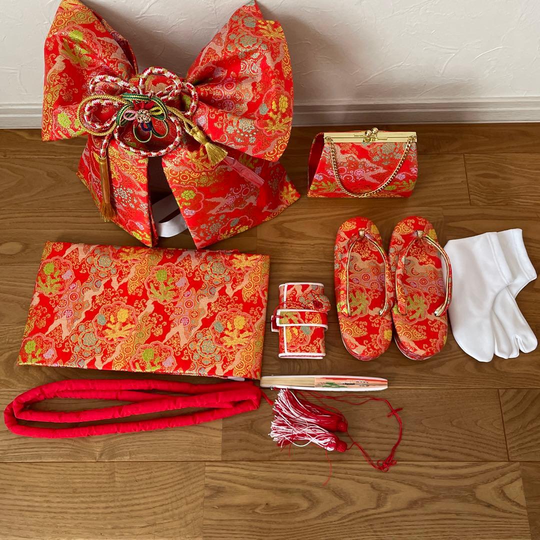 7歳 女の子 着物 七五三 着物セット 11点 はこせこ