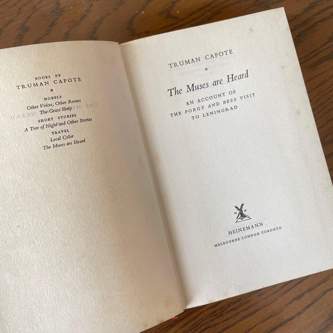 洋書 The Muses Are Heard by Truman Capote