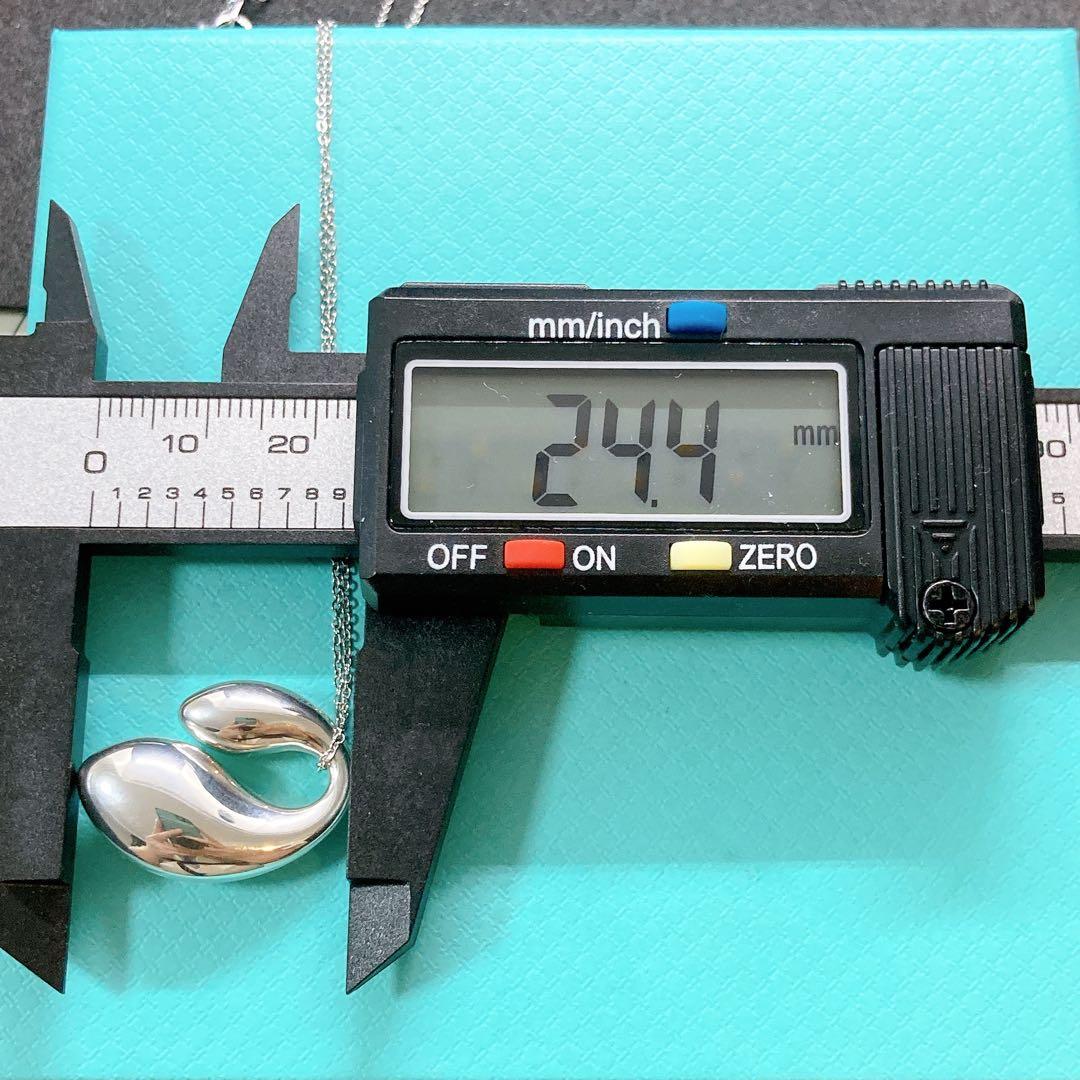 【美品】ティファニー ダブルティアドロップ ネックレス 925 シルバー 希少