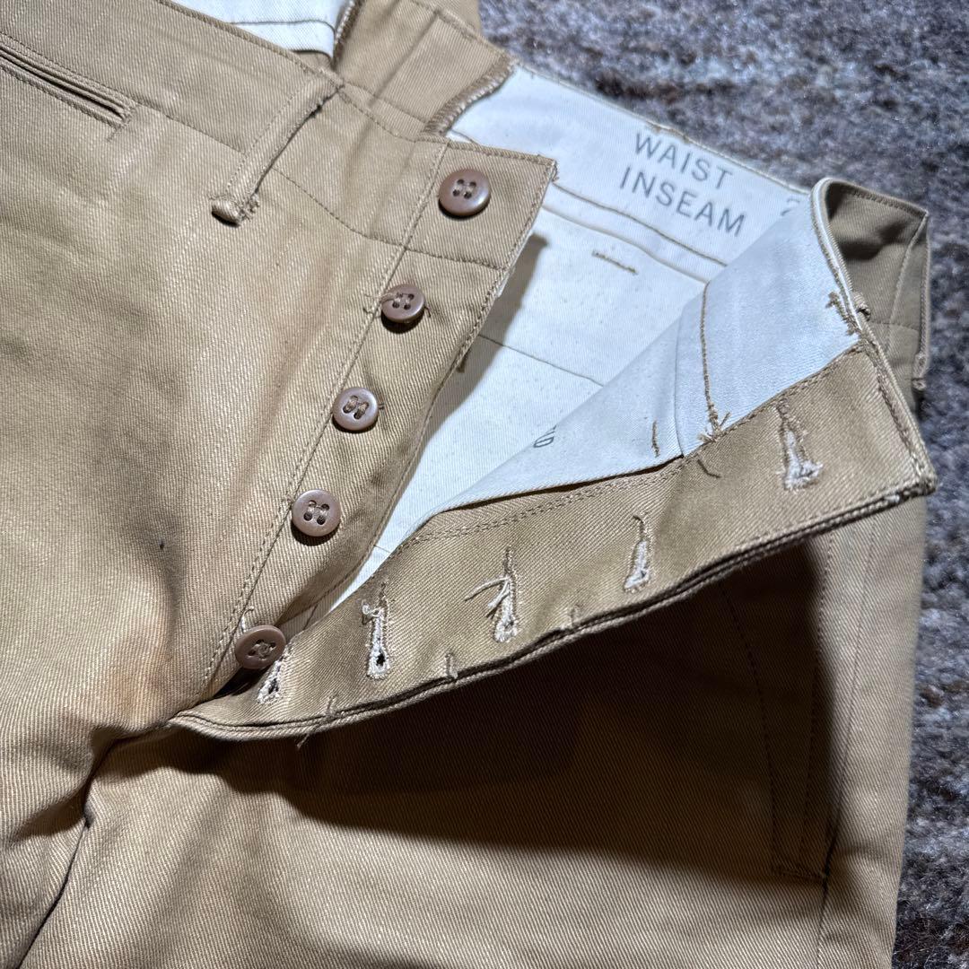 RRL ベージュ チノパン コットン素材 汚れあり