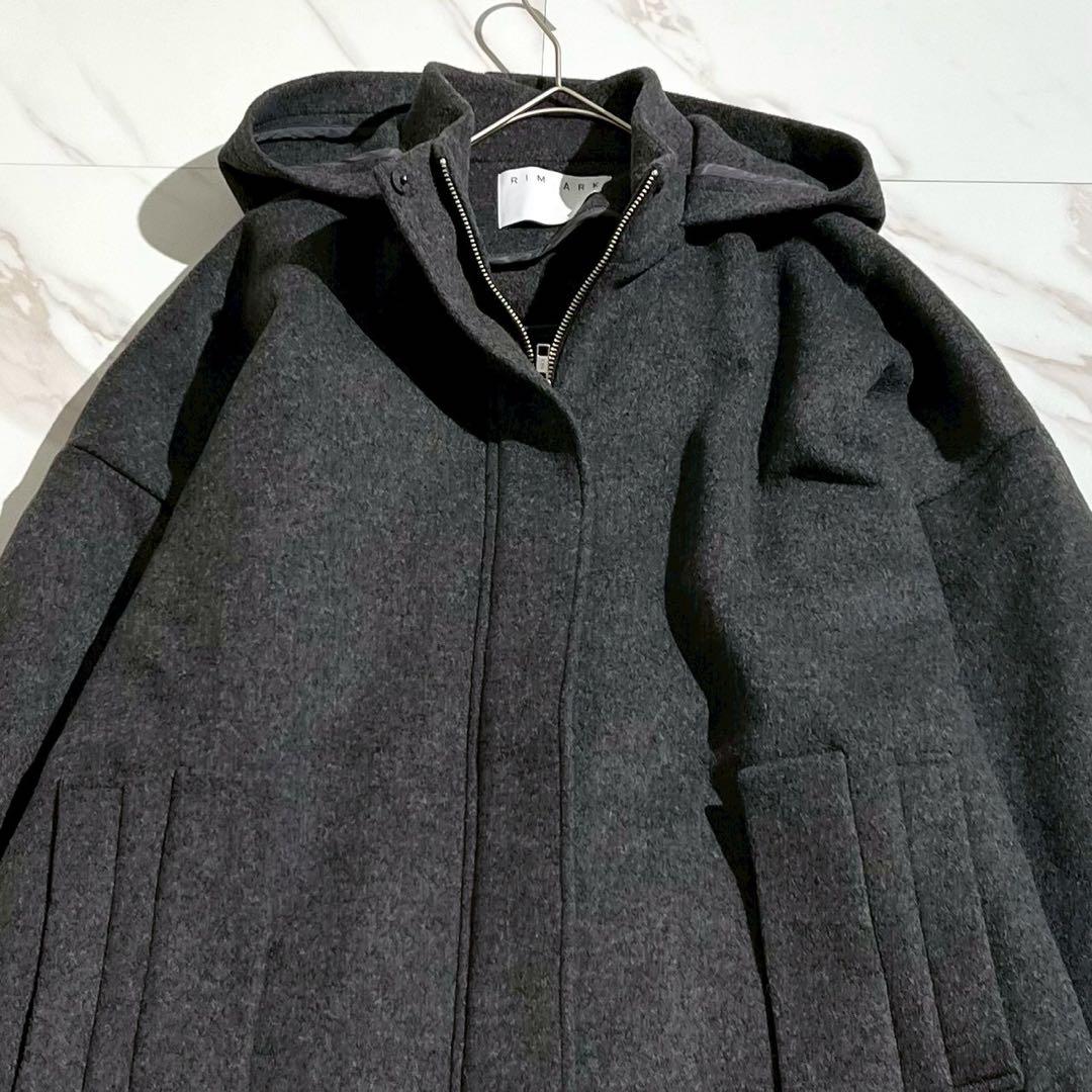 極美品 2024AW リムアーク Wool hoodie over CT 38