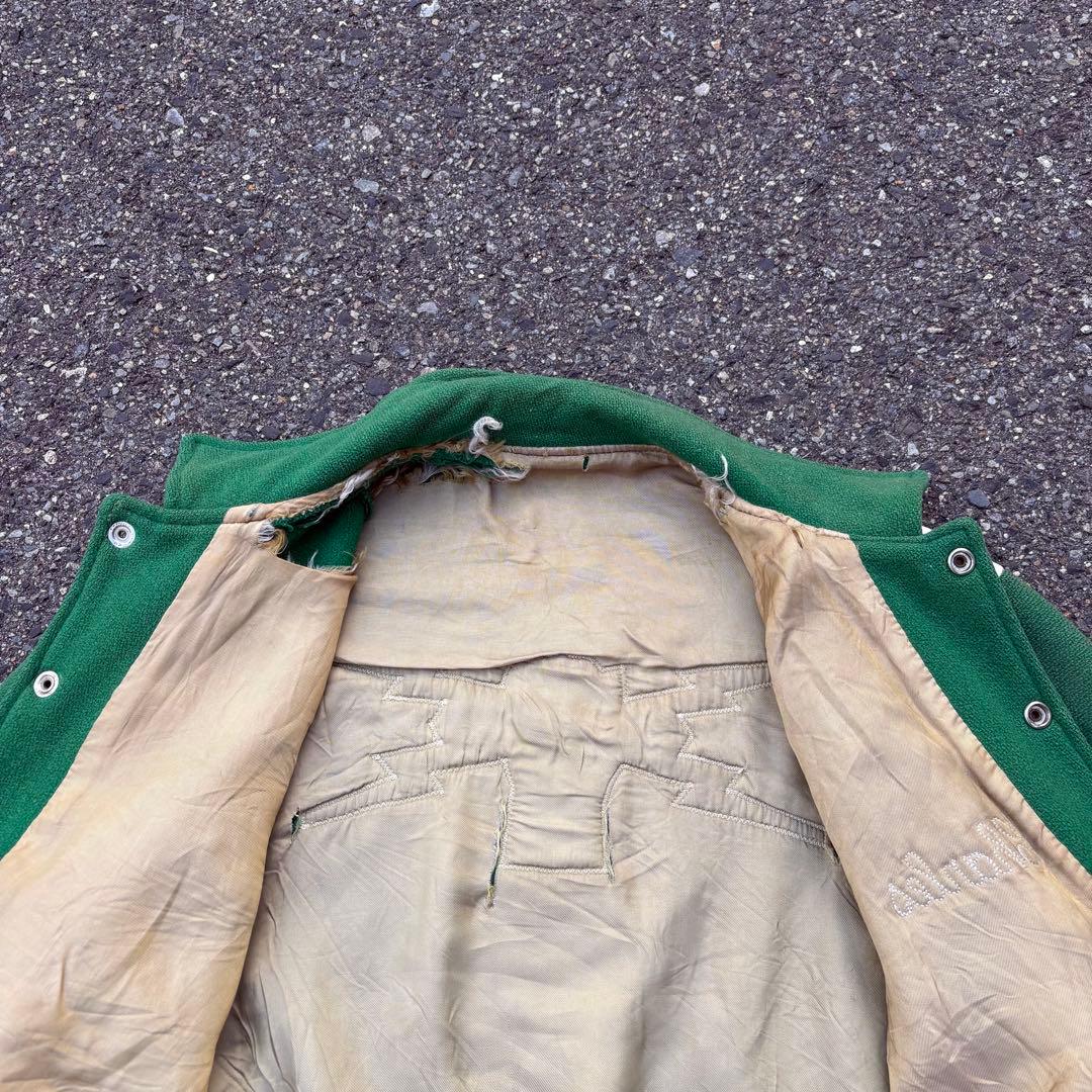 ば*ん様 60s スタジャン vintage USA製 刺繍