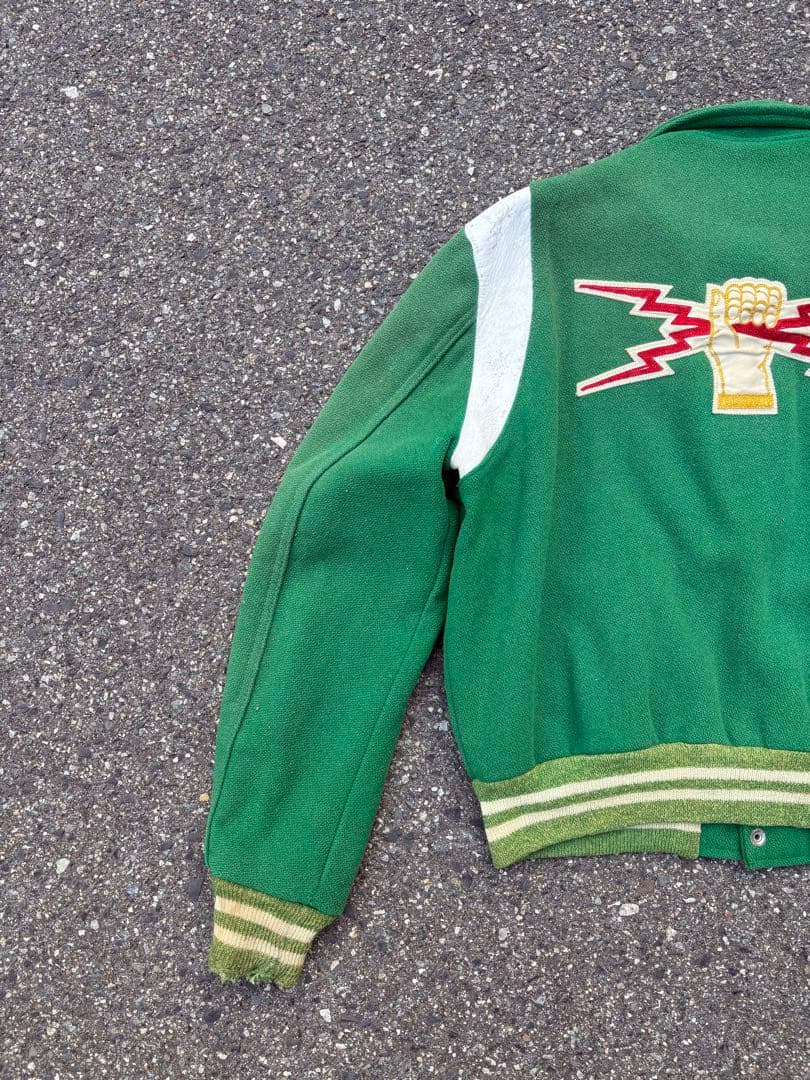 ば*ん様 60s スタジャン vintage USA製 刺繍