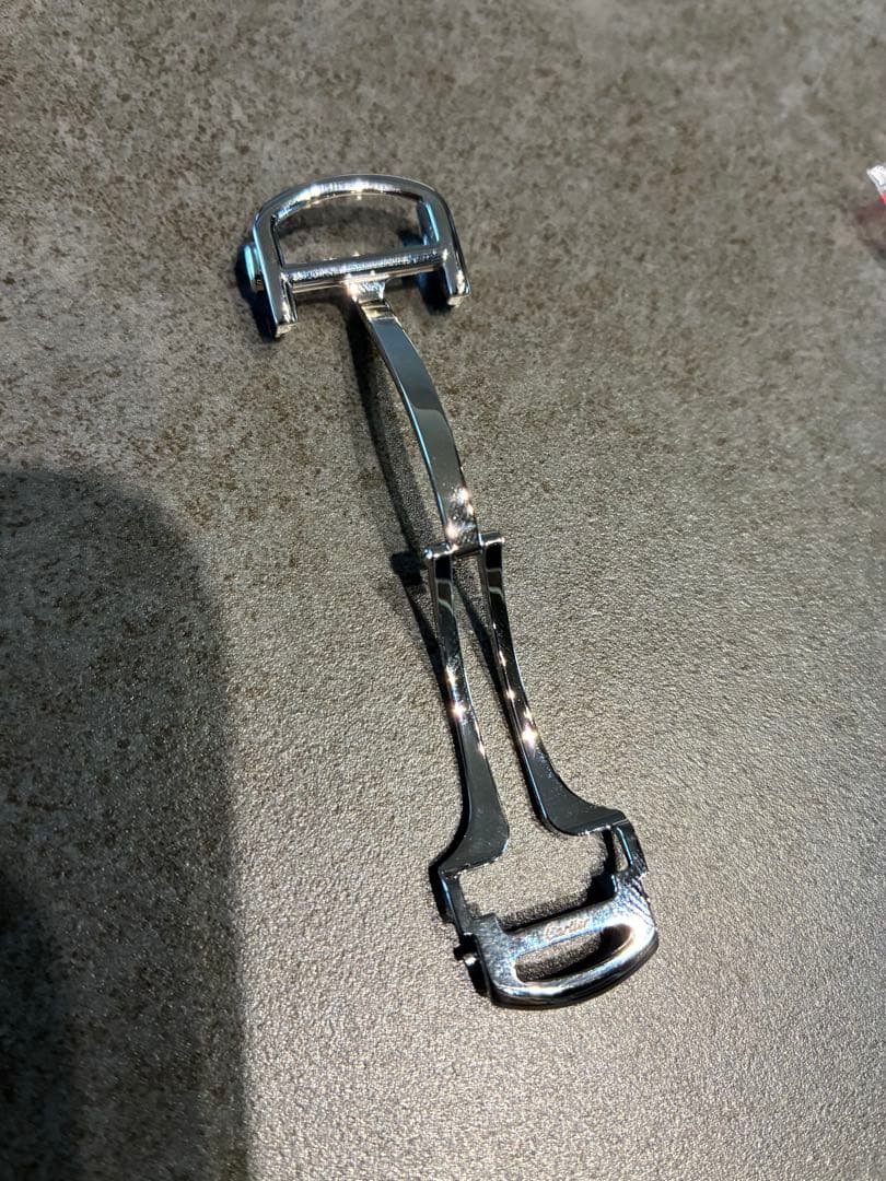 （新品）CartierサントスMMレザーベルト&純正バックル