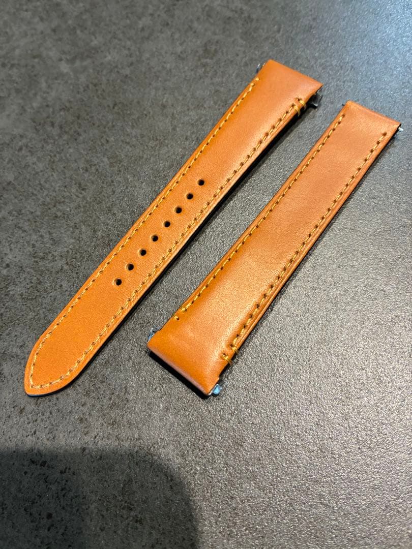 （新品）CartierサントスMMレザーベルト&純正バックル