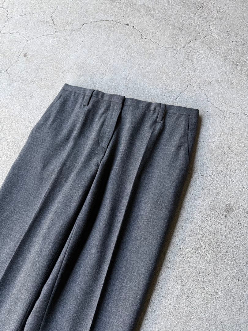 パンツ PRADA Dark Gray Virgin Wool Slacks