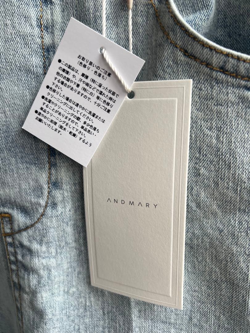 サロペット・オーバーオール・オールインワン andmary nicola ribbon denim allinone