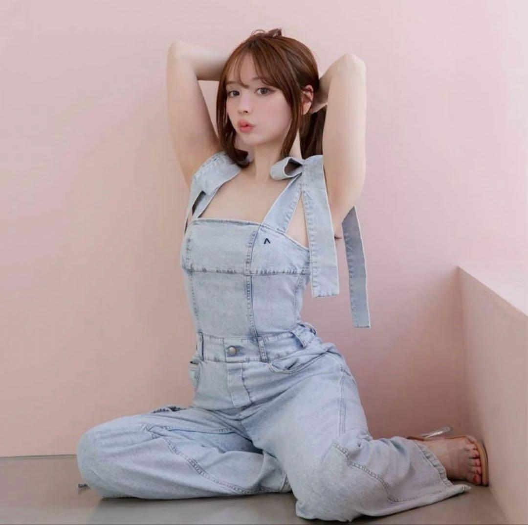 サロペット・オーバーオール・オールインワン andmary nicola ribbon denim allinone