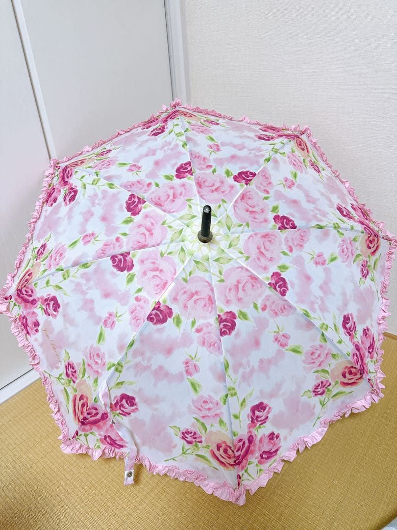JESUS DIAMANTE 日傘 ぼかし薔薇柄 カバー付き