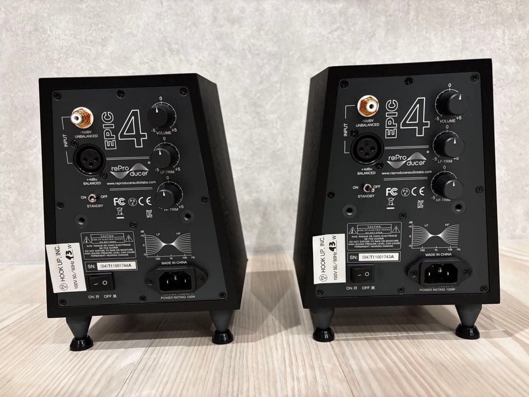 【美品】EPIC4 ReProducer Audio ペア　モニタースピーカー