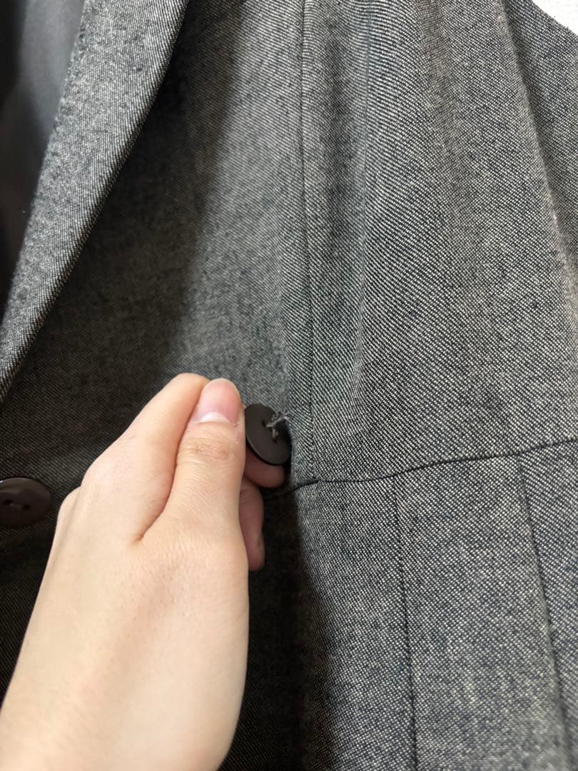 SNIDEL Sustainableサイドプリーツテーラードワンピース