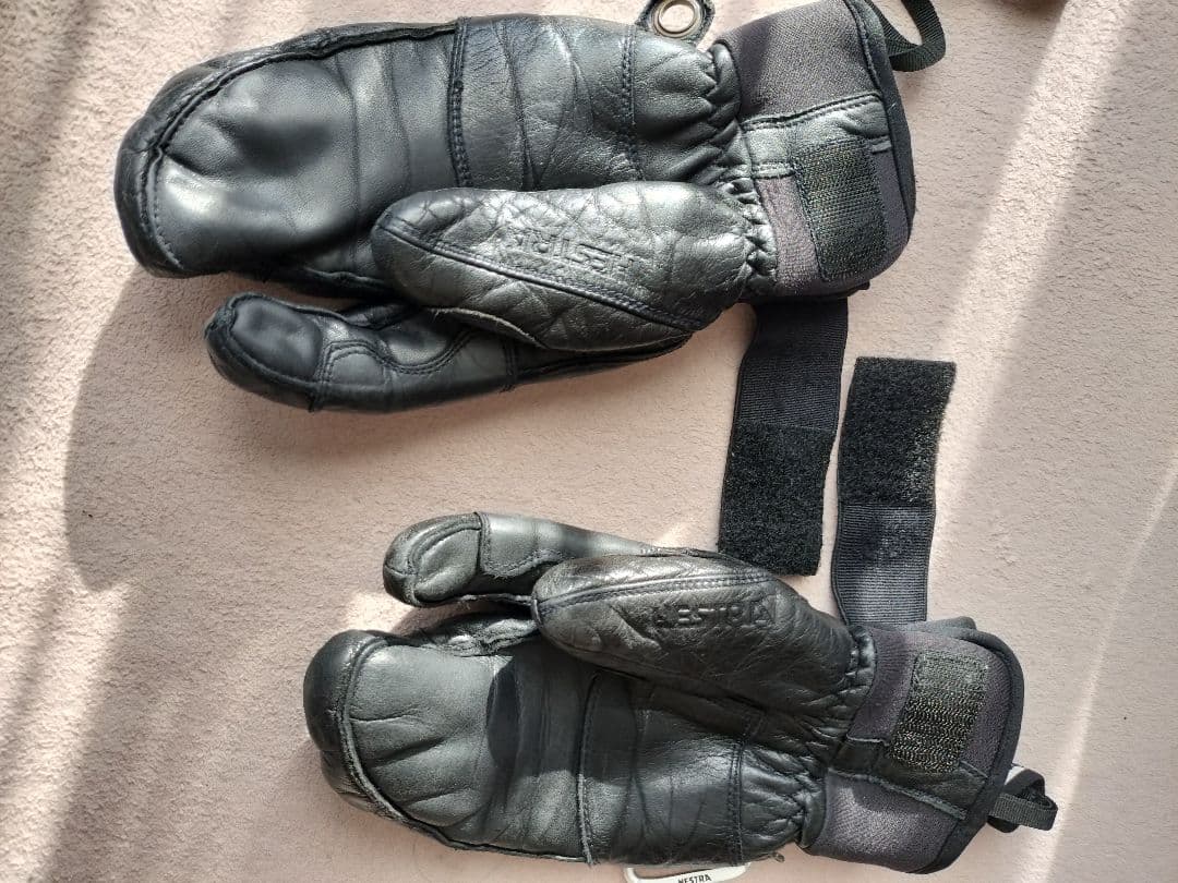 Hestra レザー ミトン グローブ サイズ9➕️ロイシュグローブカバー付き