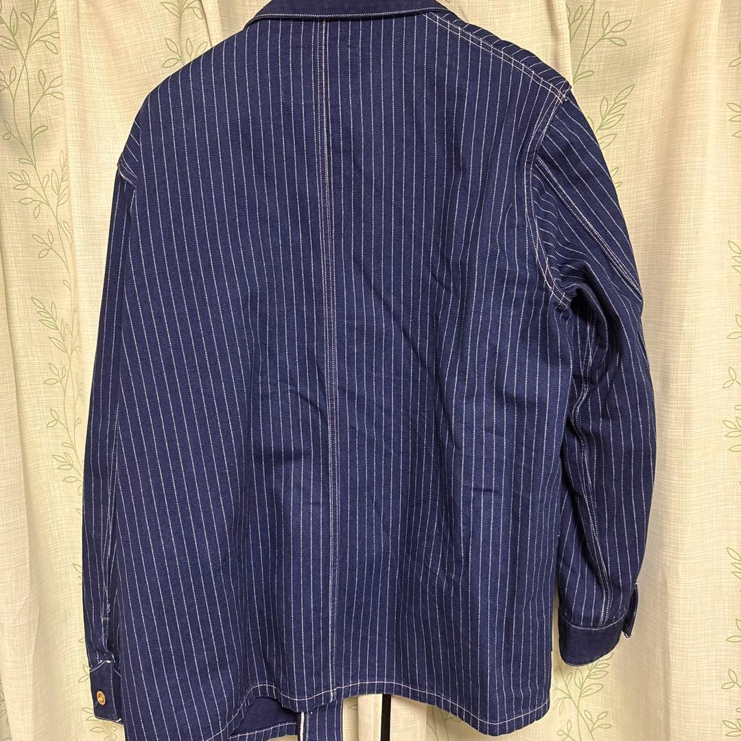 PHERROW'S ストライプ カバーオール サイズ44