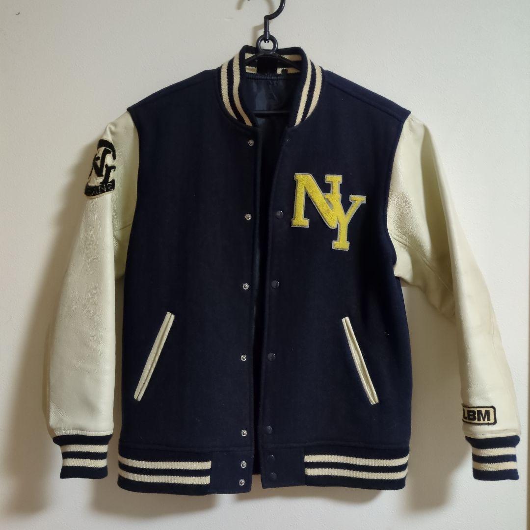 NYニグロリーグ スタジャン　袖ピッグスキン　サイズL