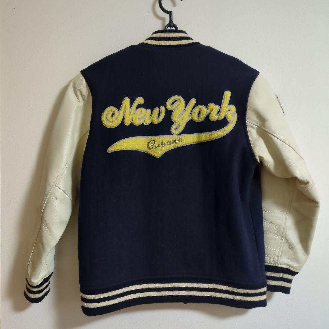 NYニグロリーグ スタジャン　袖ピッグスキン　サイズL