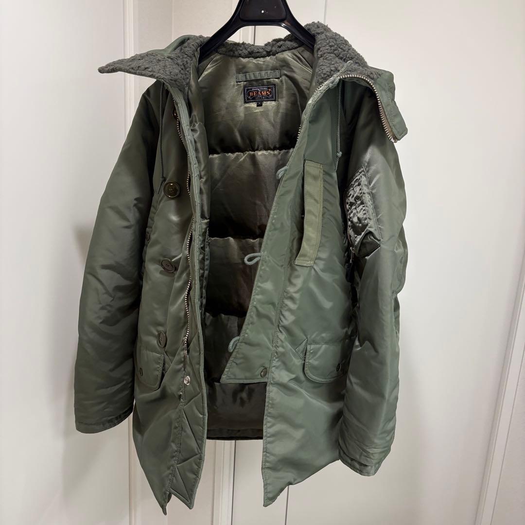 1回着用✨ 百名品 BEAMS PLUS N-3B Down sage