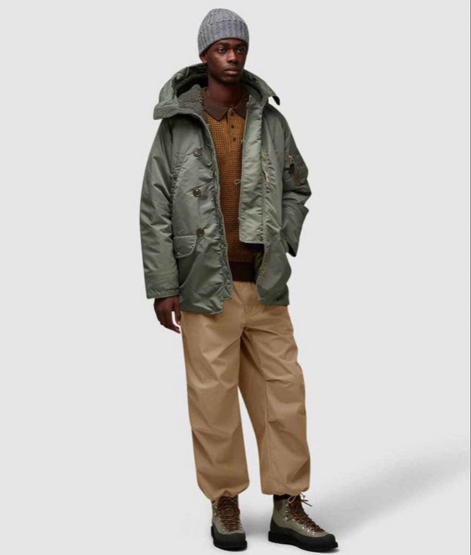 1回着用✨ 百名品 BEAMS PLUS N-3B Down sage