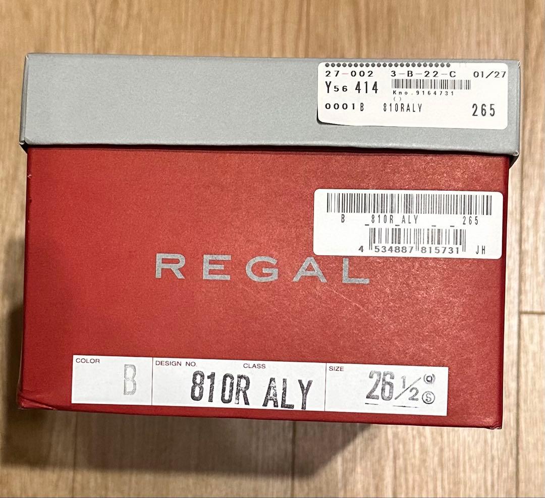 REGAL 810Rプレーントウ　黒　26.5cm 新品未使用品