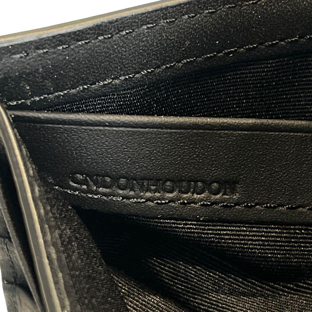 希少✨バーバリー 二つ折り財布 チャコールチェック PVC スモーク ブラック