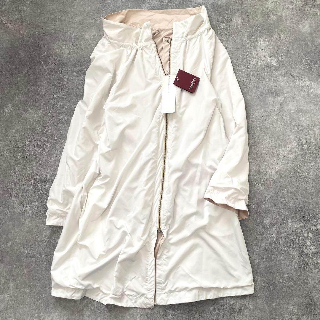 未使用 マックスマーラ スプリングコート リバーシブル ウエストベルト 42