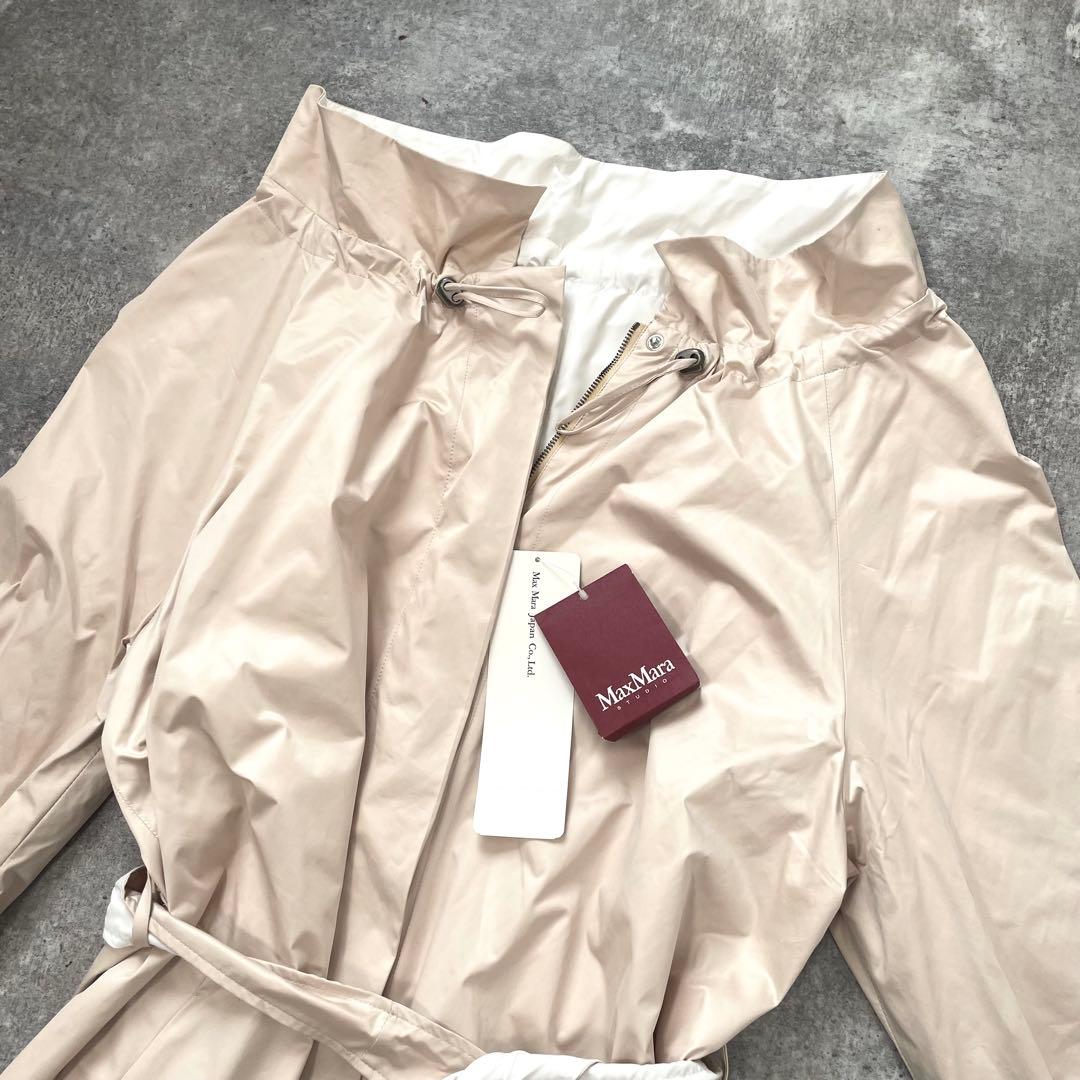 未使用 マックスマーラ スプリングコート リバーシブル ウエストベルト 42