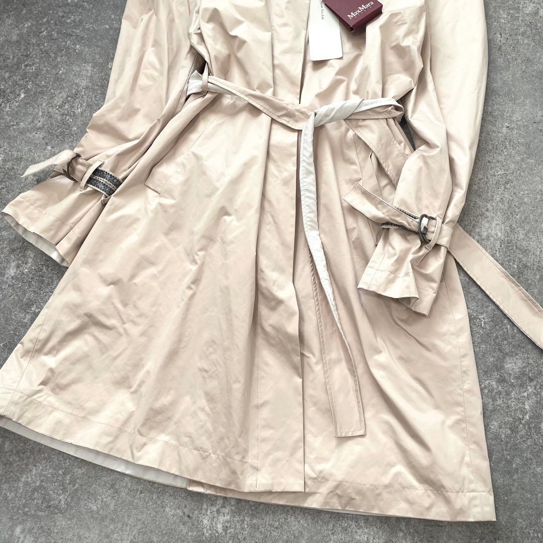 未使用 マックスマーラ スプリングコート リバーシブル ウエストベルト 42