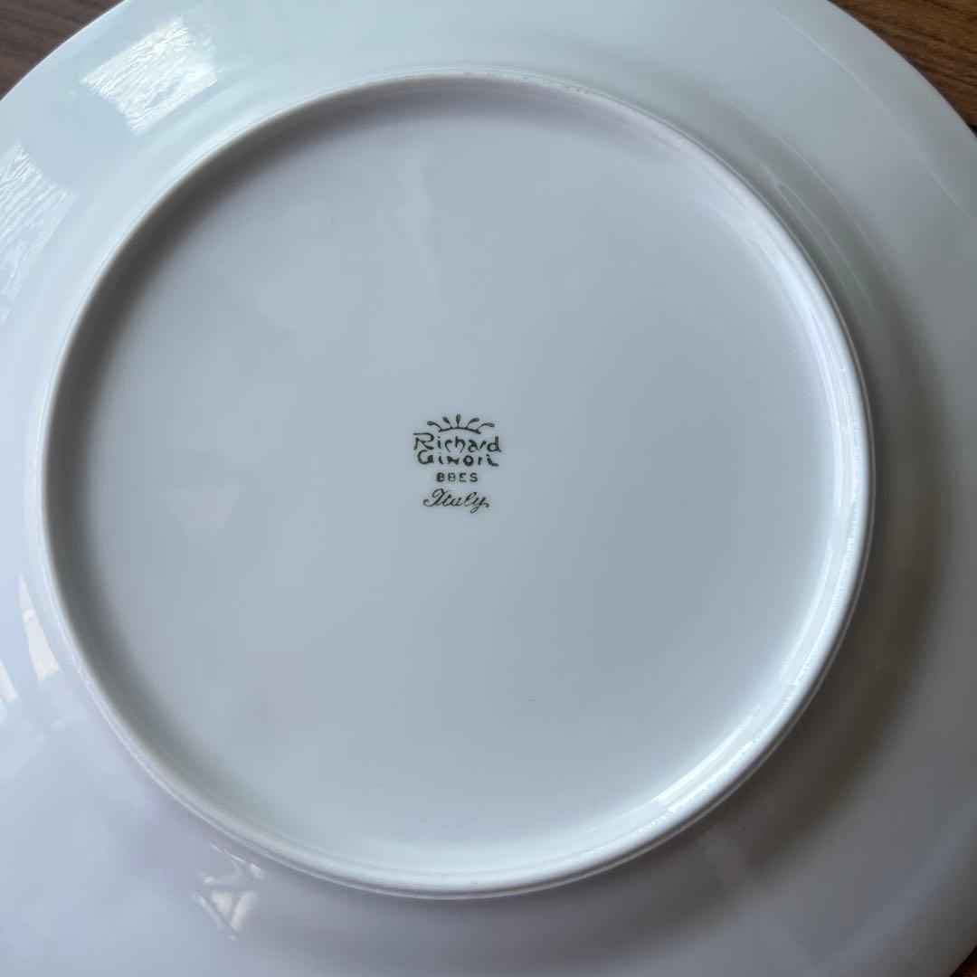 リチャードジノリ　ベッキオホワイト　プレート　26cm　5枚