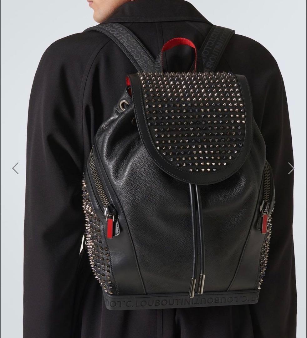 あきら【新品】CHRISTIAN LOUBOUTIN レザーバックパック