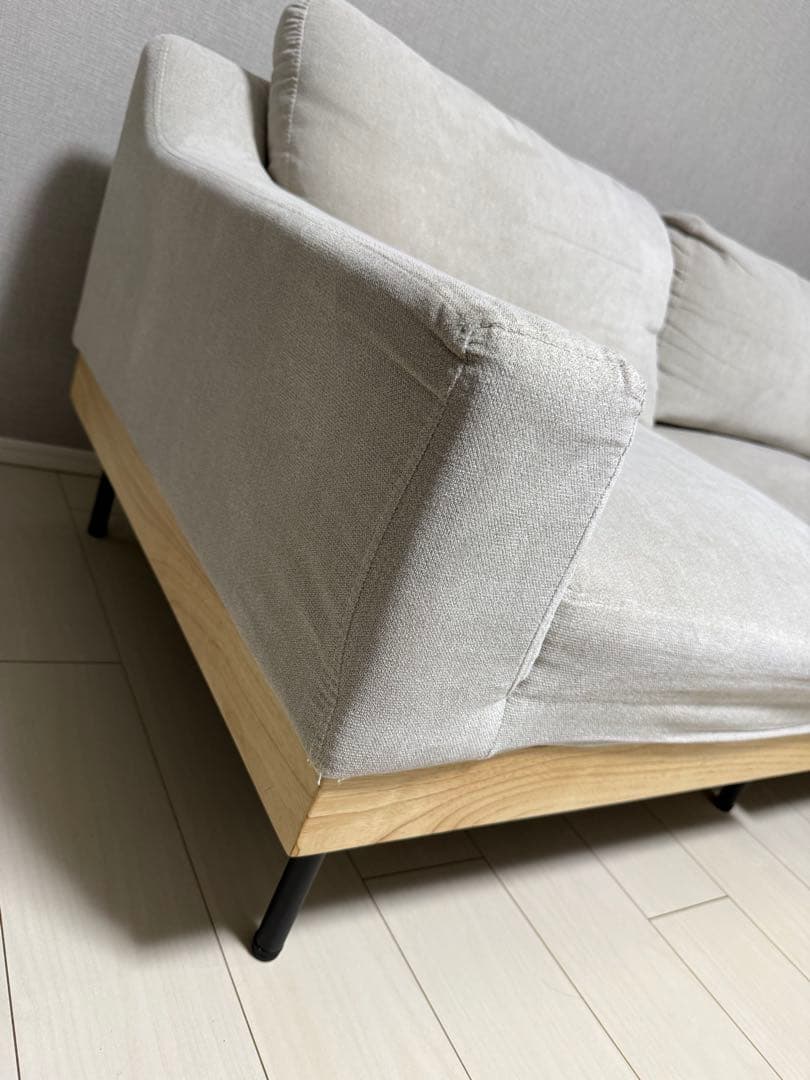 RASIK SMUK スムクソファ 2.5人掛け アイボリー　送料込み