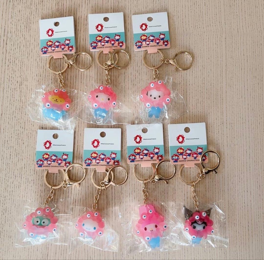 サンリオ ミャクミャク コラボ 立体マスコット クリア コンプリート